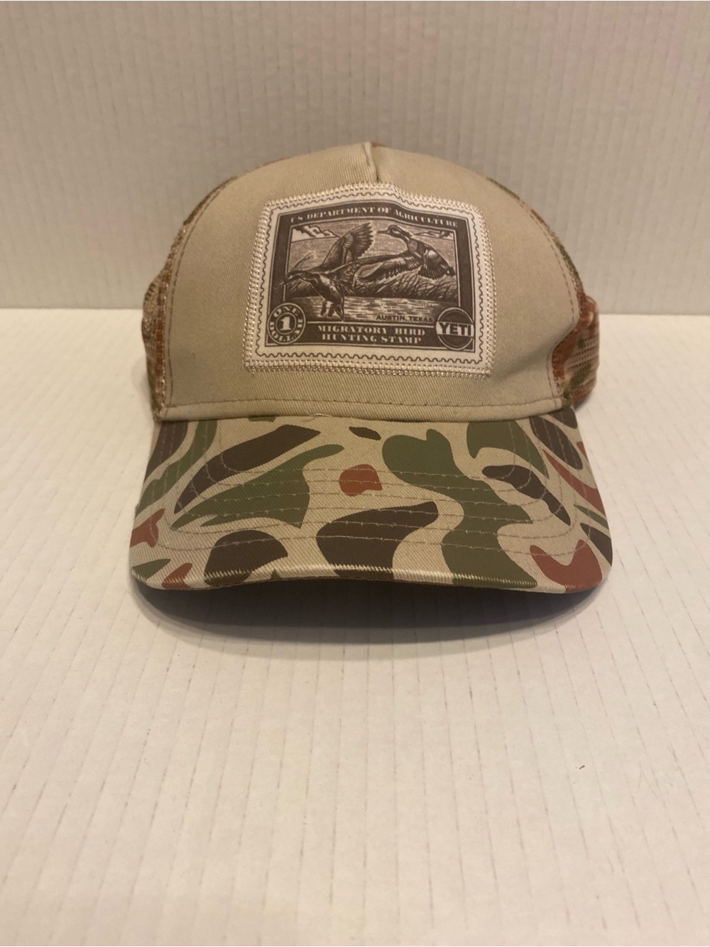 Mens Yeti Duck Stamp Camo SnapBack cap